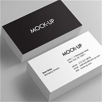 Tarjetas de visita horizontal database