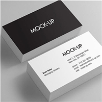 Tarjetas de visita horizontal database